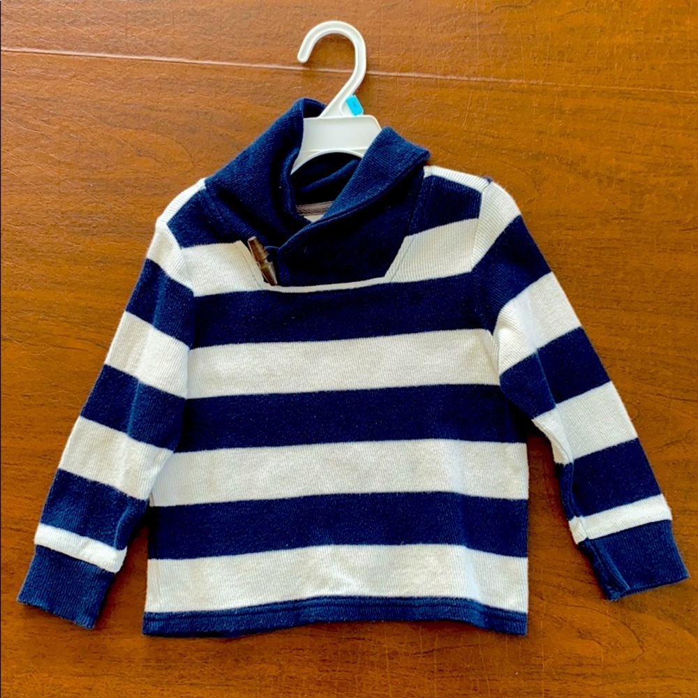 Blue and white sweater 2T